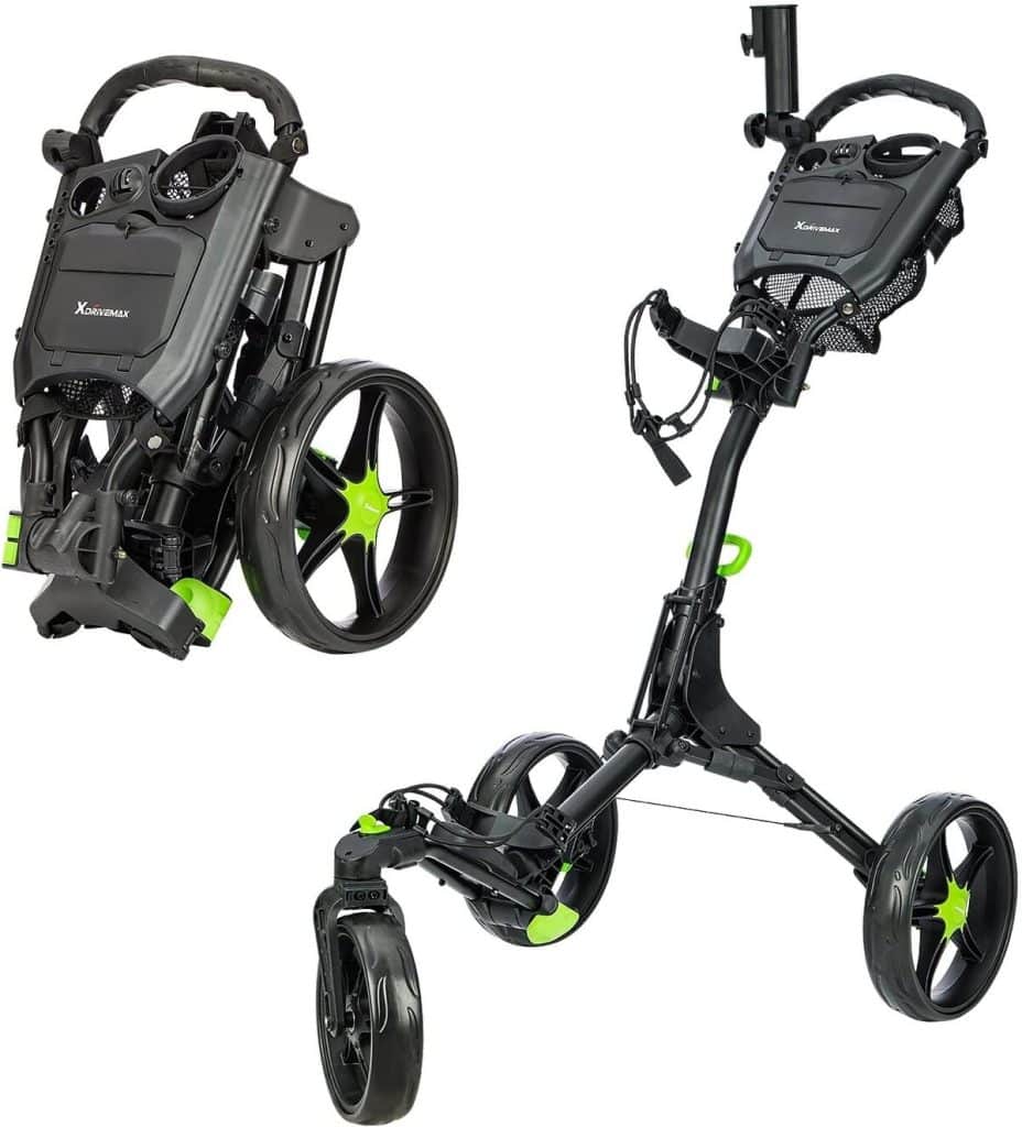 Test du XDriveMax GC03 : chariot de golf pliable à 3 roues
