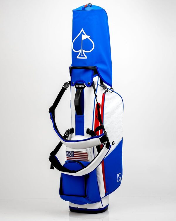 Pins & Aces Sac de Golf Player Preferred - Design Haut de Gamme - Sac de Golf léger avec Support - Système de séparation de Club à 5 Voies doublé en Velours