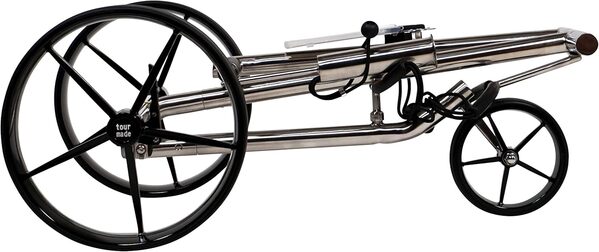 tour-made Chariot de golf à 3 roues en acier inoxydable - Chariot de golf manuel pliable démontable - Qualité du revendeur allemand