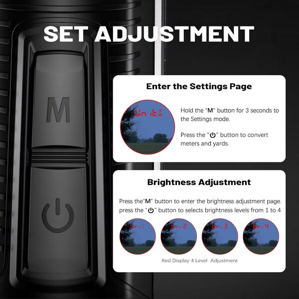 ZYDAR Télémètre de golf Z1 avec pente, télémètre laser de 1 300 m, grossissement 7x, verrouillage du drapeau avec vibration d'impulsion, lentille magnétique, asphérique, légal pour tournoi, résistant