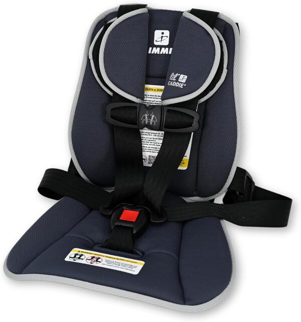 Lil' Caddie Positionneur enfant pour voiturettes de golf, positionneur 5 points conçu pour sécuriser les enfants dans les voiturettes de golf de moins de 24 km/h, anthracite