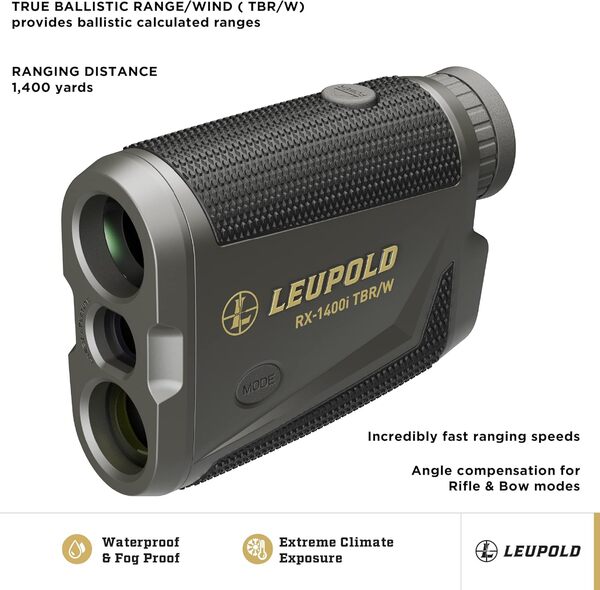 Leupold Télémètre RX-1400I TBR/W Gen 2 w/Flightpath, Noir/Gris