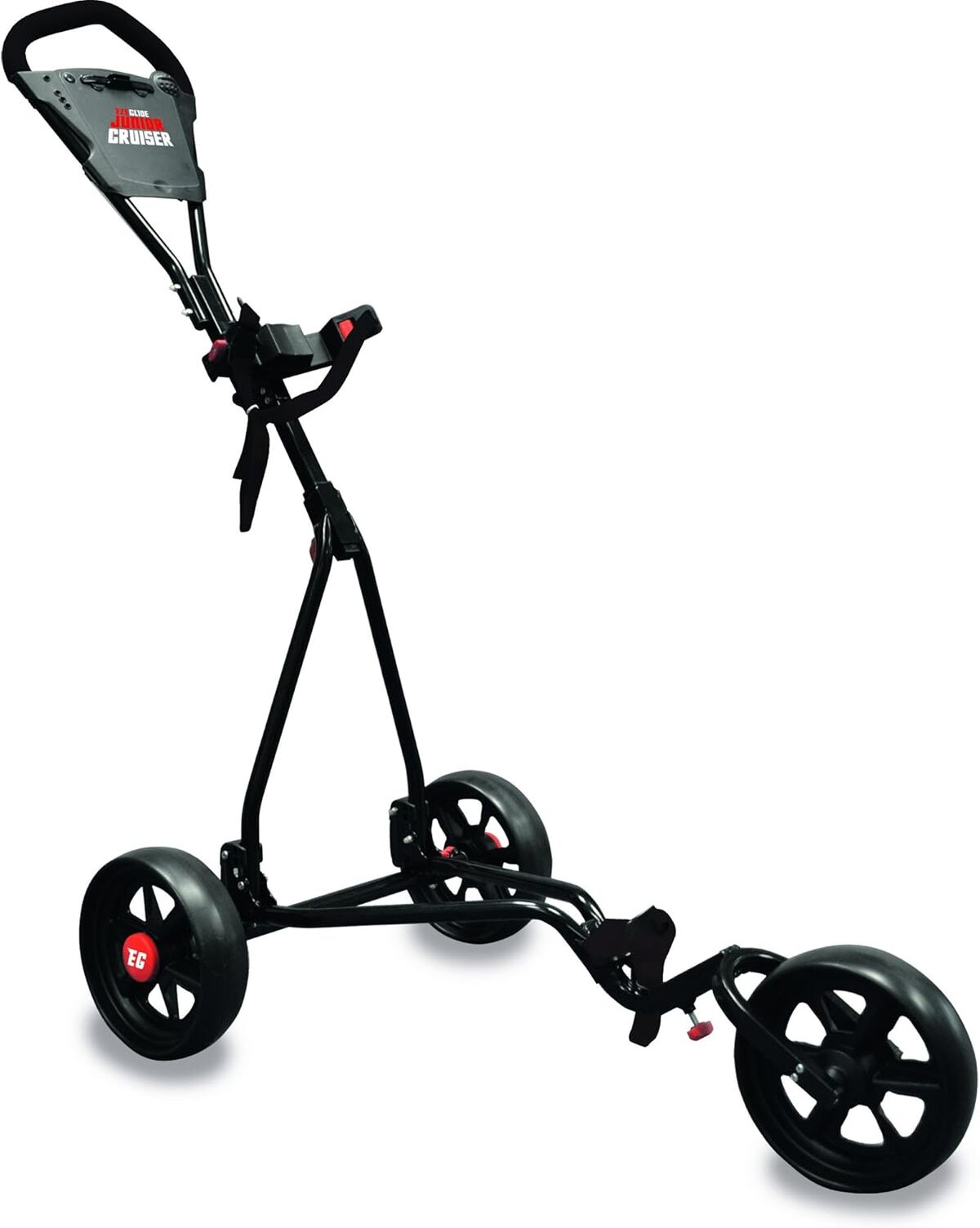 Test du chariot de golf EzeGlide Junior Cruiser trois roues noir/rouge