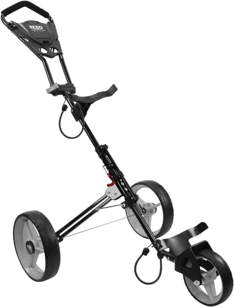 Test du chariot de golf Izzo Golf Rover II gris
