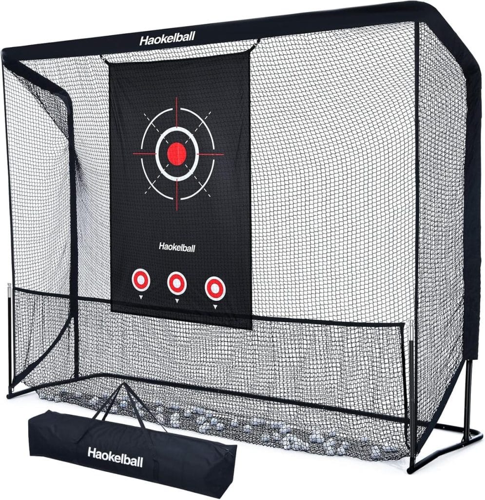 Test du filet d'entraînement Haokelball 3 x 2, 3 m pour golf