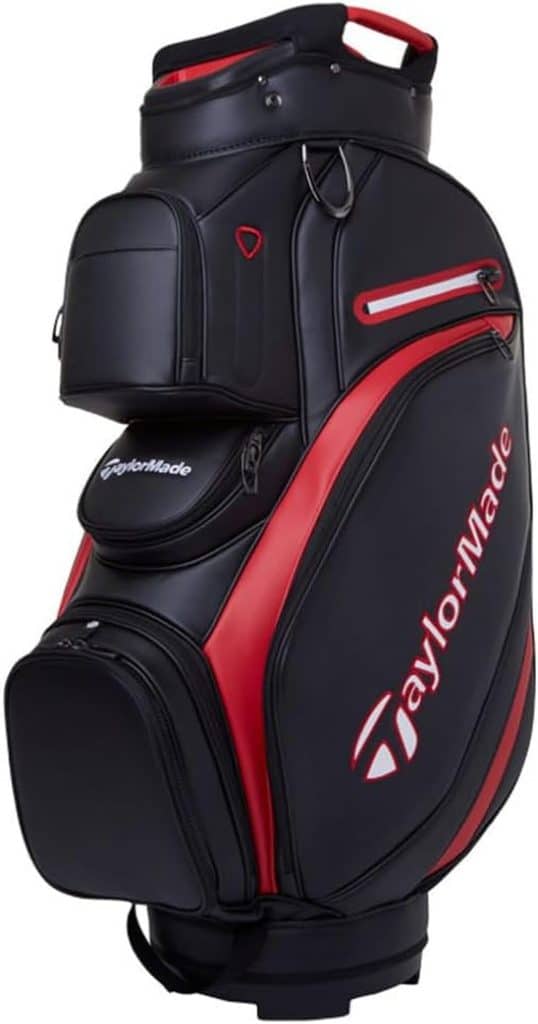 Test du sac chariot TaylorMade de luxe noir/rouge 2025