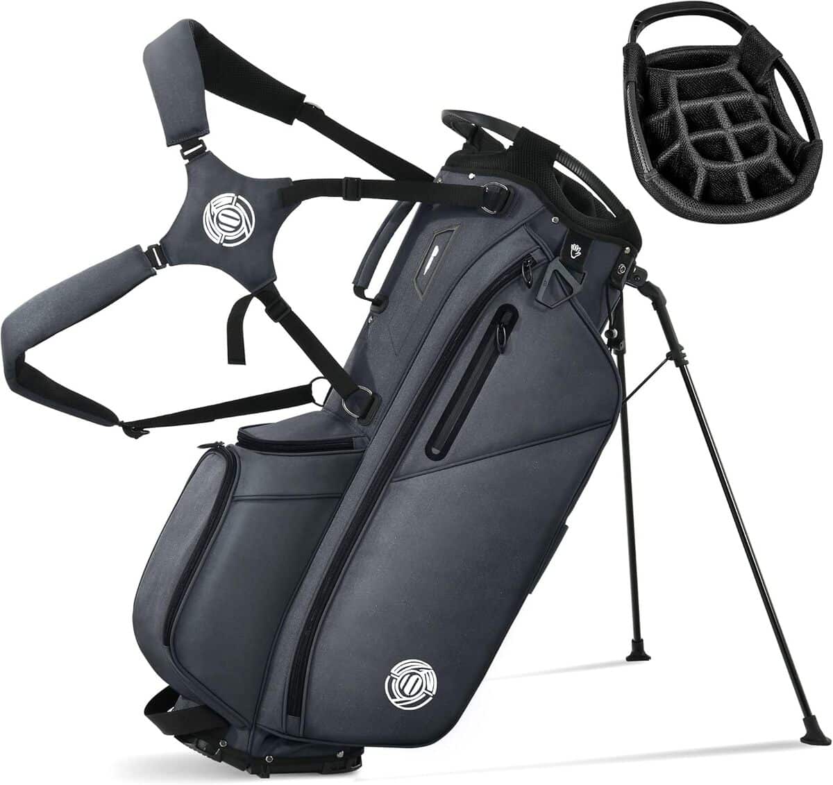 Test du sac de golf léger Shopsource avec support et double sangle