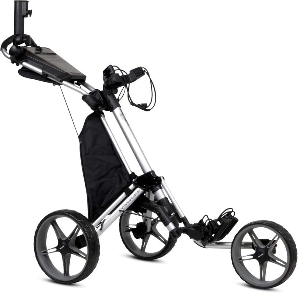 Test : tour-made RT-140S chariot de golf push 3 roues compact