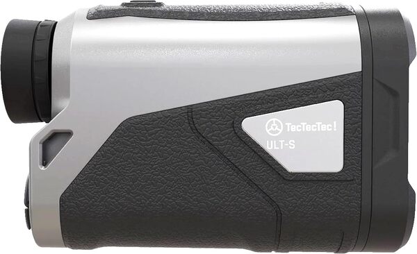 TecTecTec ULT-S (Pro) Télémètre de Golf avec Stabilisation Optique et écran Rouge tOLED optionnel Slope, Pente, Mode Brouillard, Recherche Drapeau