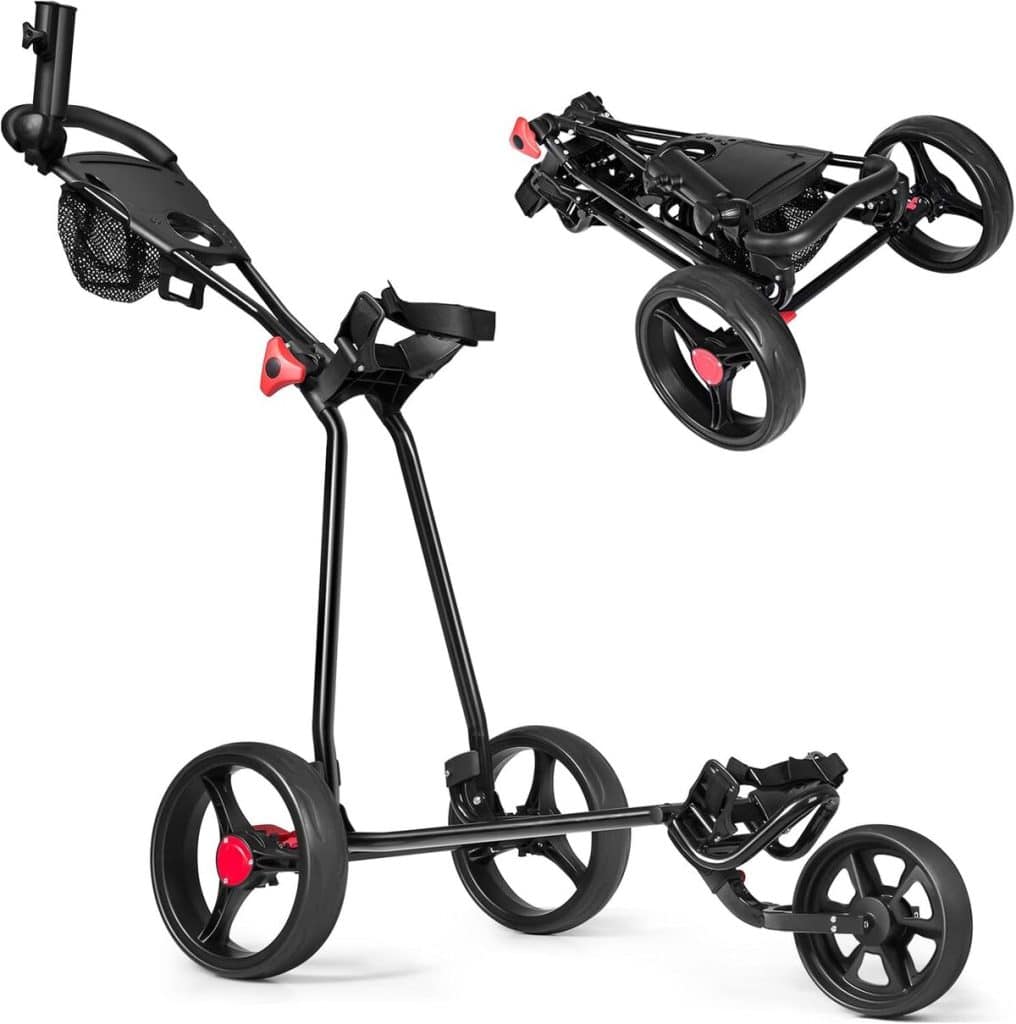 Test : chariot de golf pliable 3 roues Costway