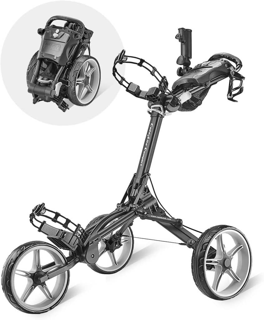 Test du chariot de golf Caddytek Caddylite compact gris foncé
