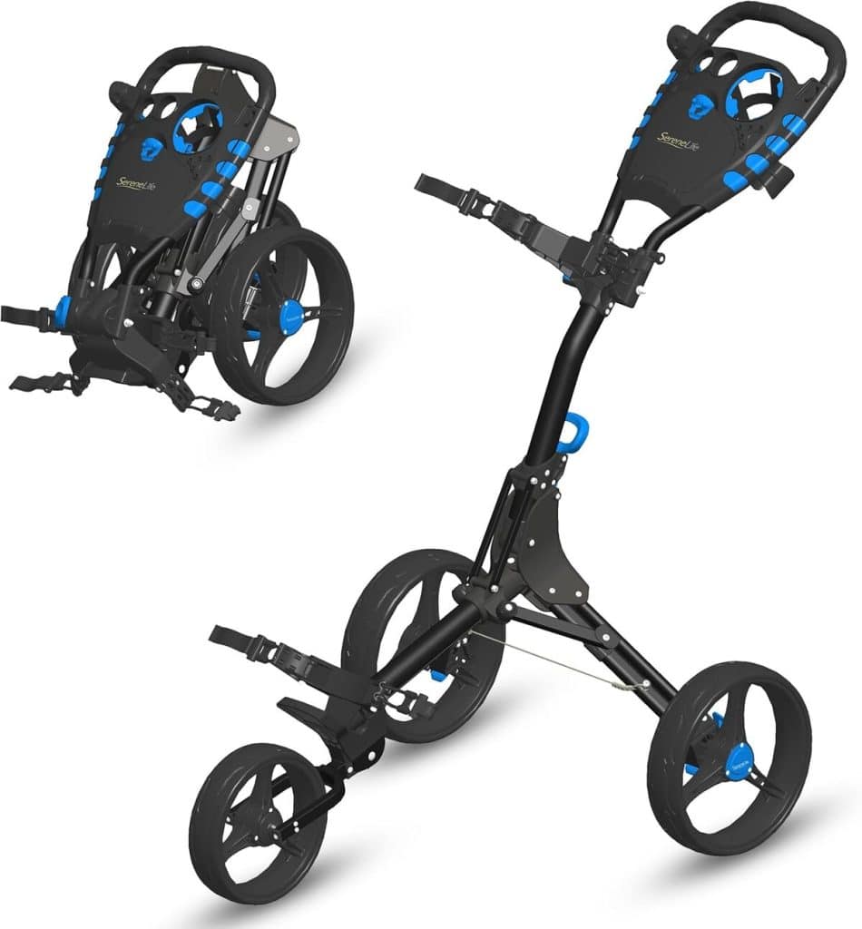 Test du chariot de golf pliable SereneLife SLG3W à 3 roues