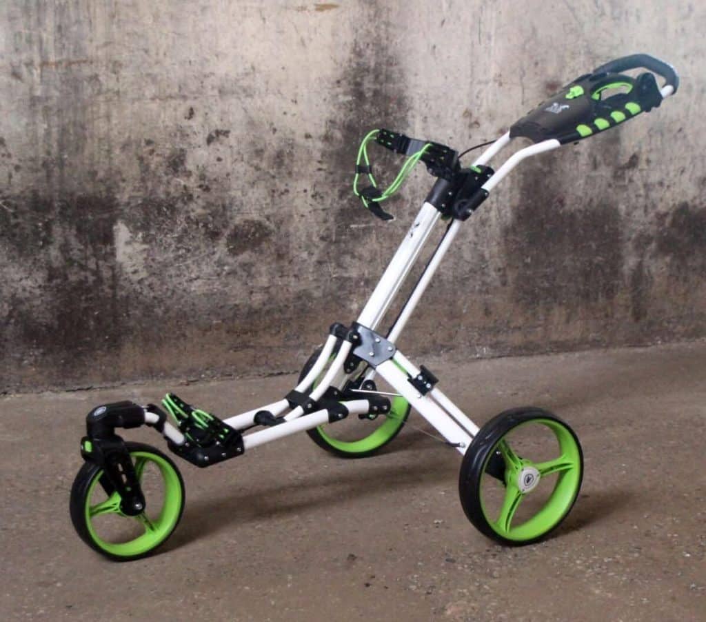 Test du chariot de golf Yorrx SL Pro 7 HAMMA vert