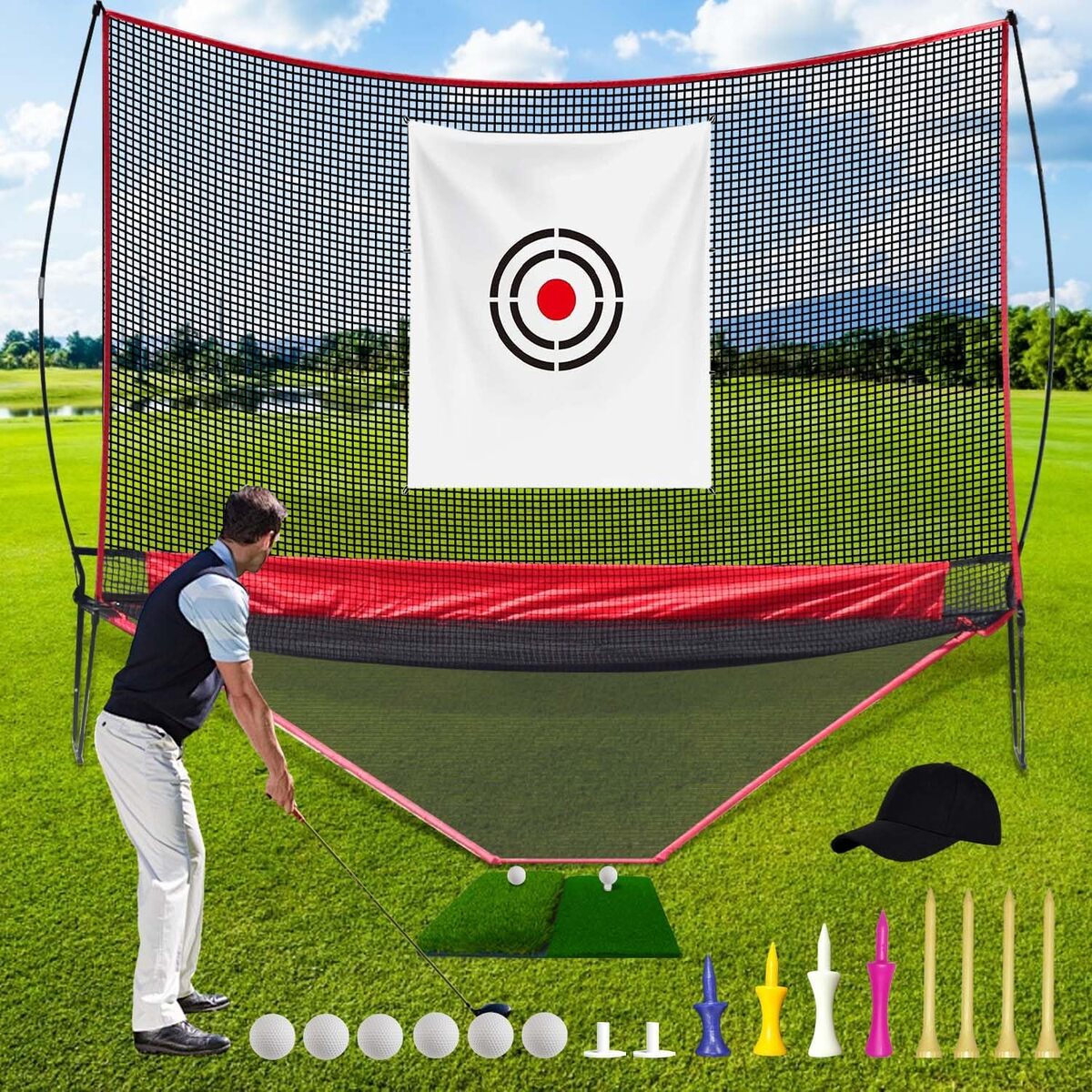 Test : écran de projection simulateur de golf d'intérieur pour débutants
