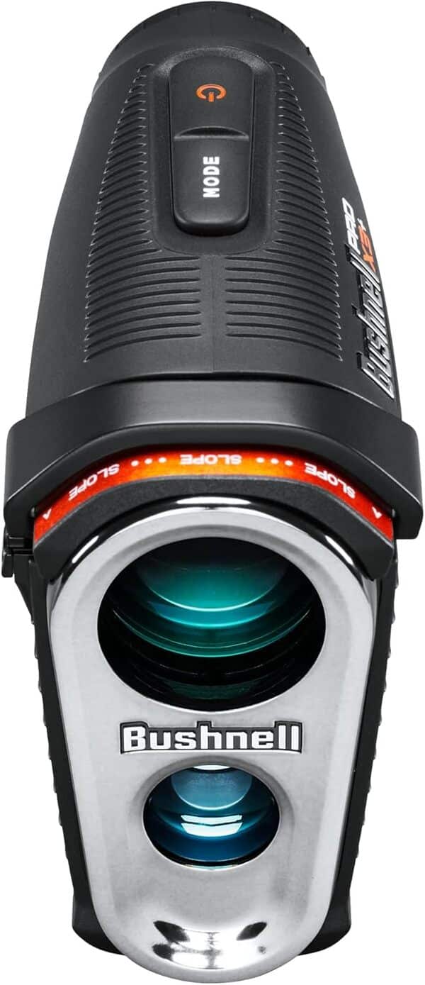 Bushnell Télémètre Laser Golf Pro X3+ avec Compensation de la Vitesse du Vent, de la Pente et des éléments | Portée de 1200 m, grossissement 7X, Double Affichage, jOLT visuel et Support magnétique