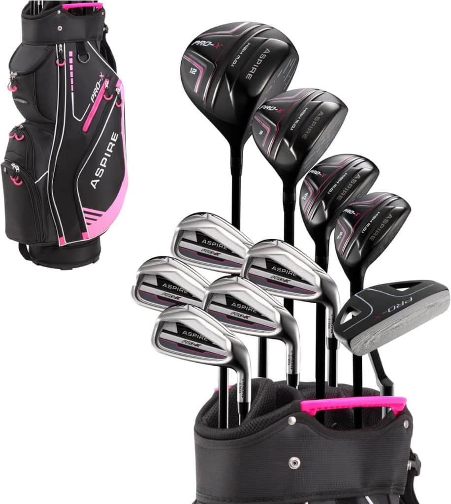 Test : aspire ProX femme, set complet de clubs de golf pour droitière