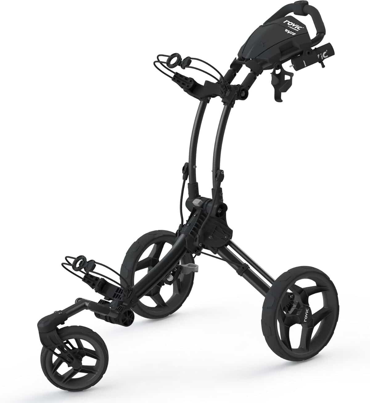 Test du chariot de golf Clicgear RV1S : performance en carbone et noir