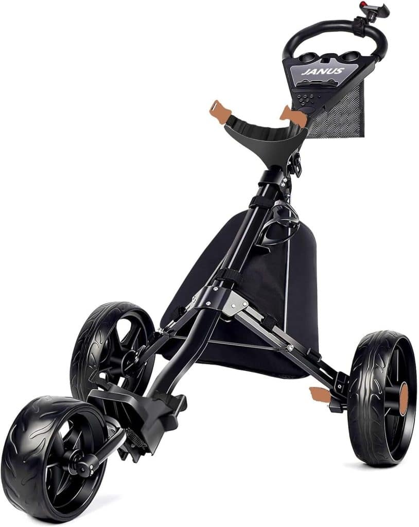 Test du chariot de golf pliable JANUS : praticité et innovations à découvrir