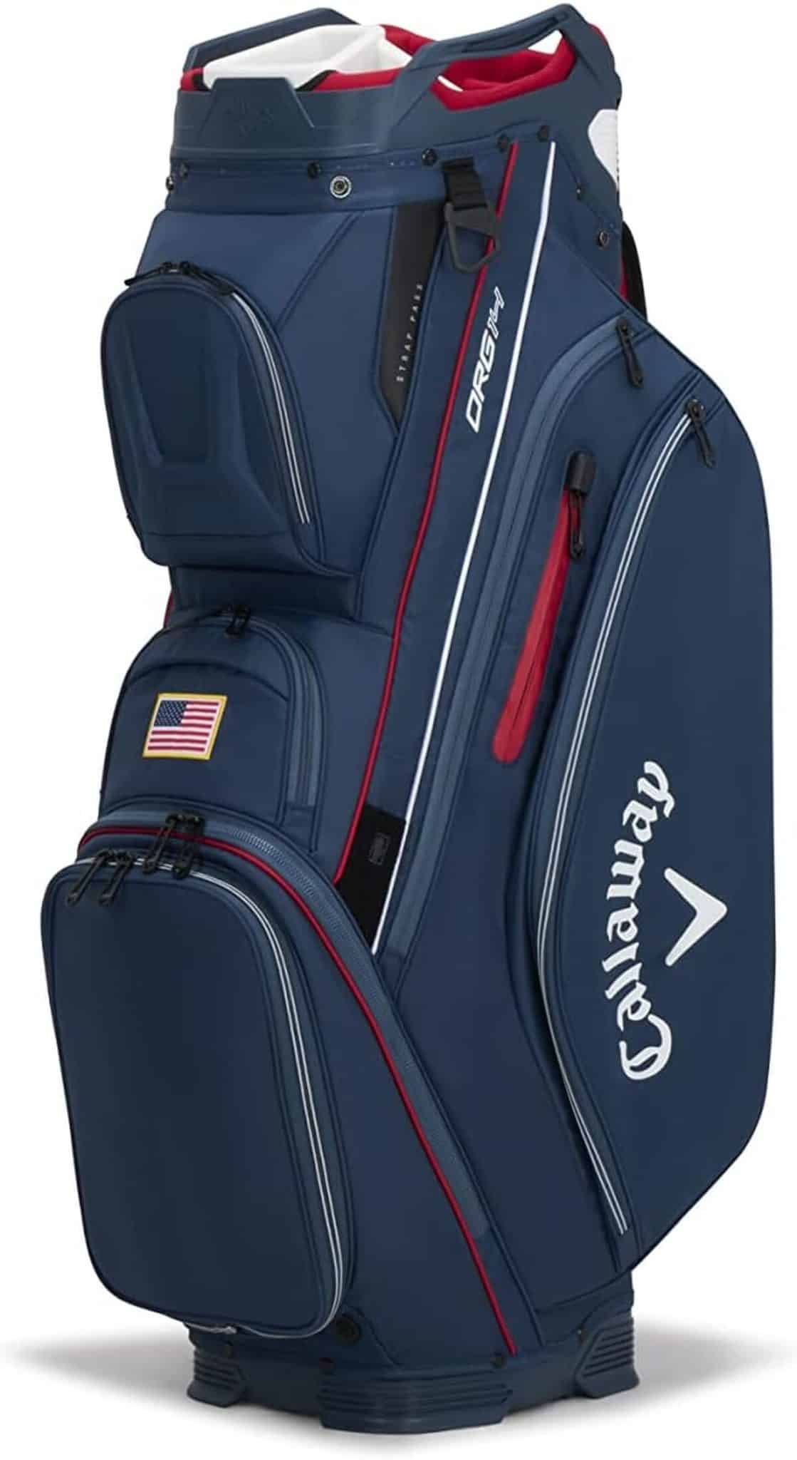 Test du sac chariot Callaway Golf ORG 14 (NVY/Rouge/USA)