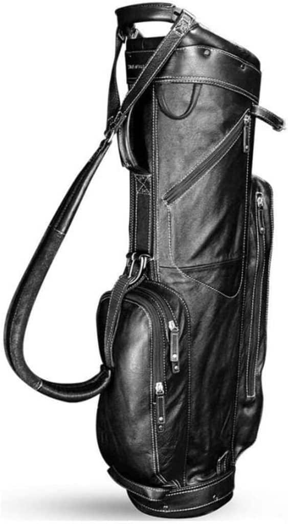 Test : sac de golf Sun Mountain 2025 cuir noir/blanc