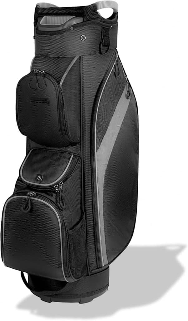 Test du sac de golf ergonomique à 14 voies (noir) pour hommes