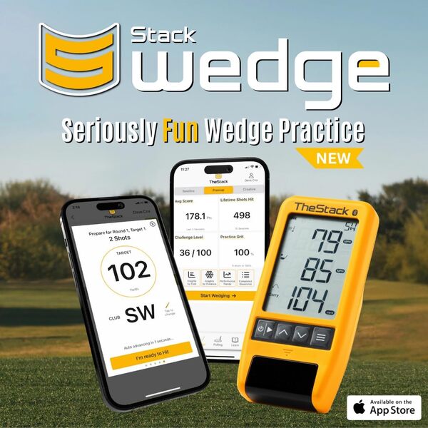 TheStack™ Radar | Moniteur de lancement de golf | Simulateurs de golf pour la maison | Système d'entraînement basé sur une application et analyseur de swing de golf | Aide à l'entraînement au swing de