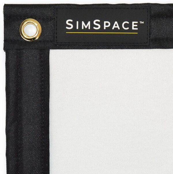 SimSpace Platine Écran d'impact de Golf - Ecran De Projection pour Simulateur De Golf à Domicile, 4 Couches De Mousse Résistante Aux Chocs, Réduction du Bruit, Clarté Ultra 4K HD, 3 x 3 mètres