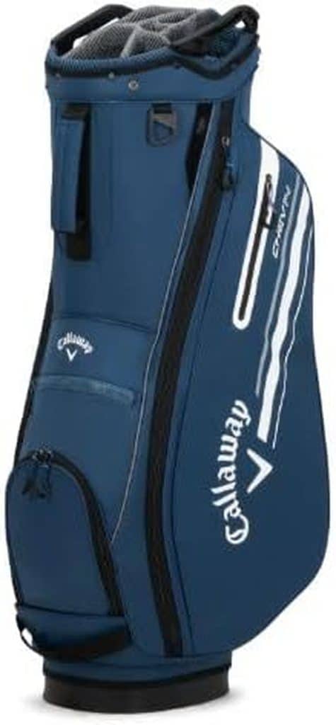 Test du sac de golf Callaway Golf Chev 14 : fonctionnalité en bleu marine
