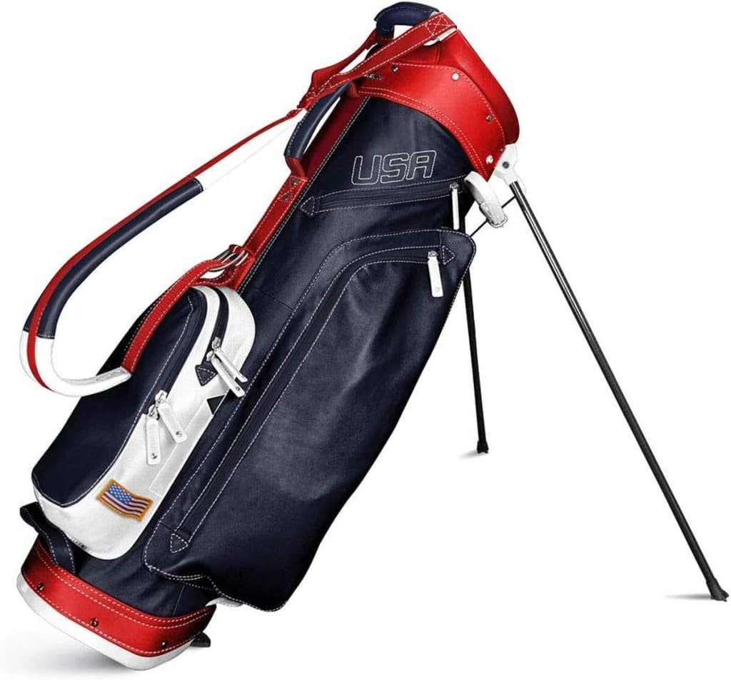 Test du sac de golf Sun Mountain en cuir noir pour homme avec support