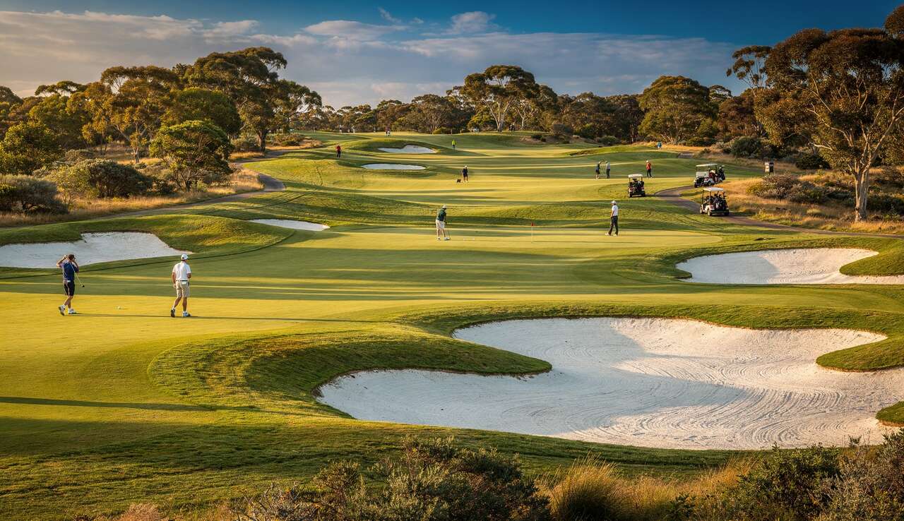D&eacute;couverte du royal melbourne golf club
