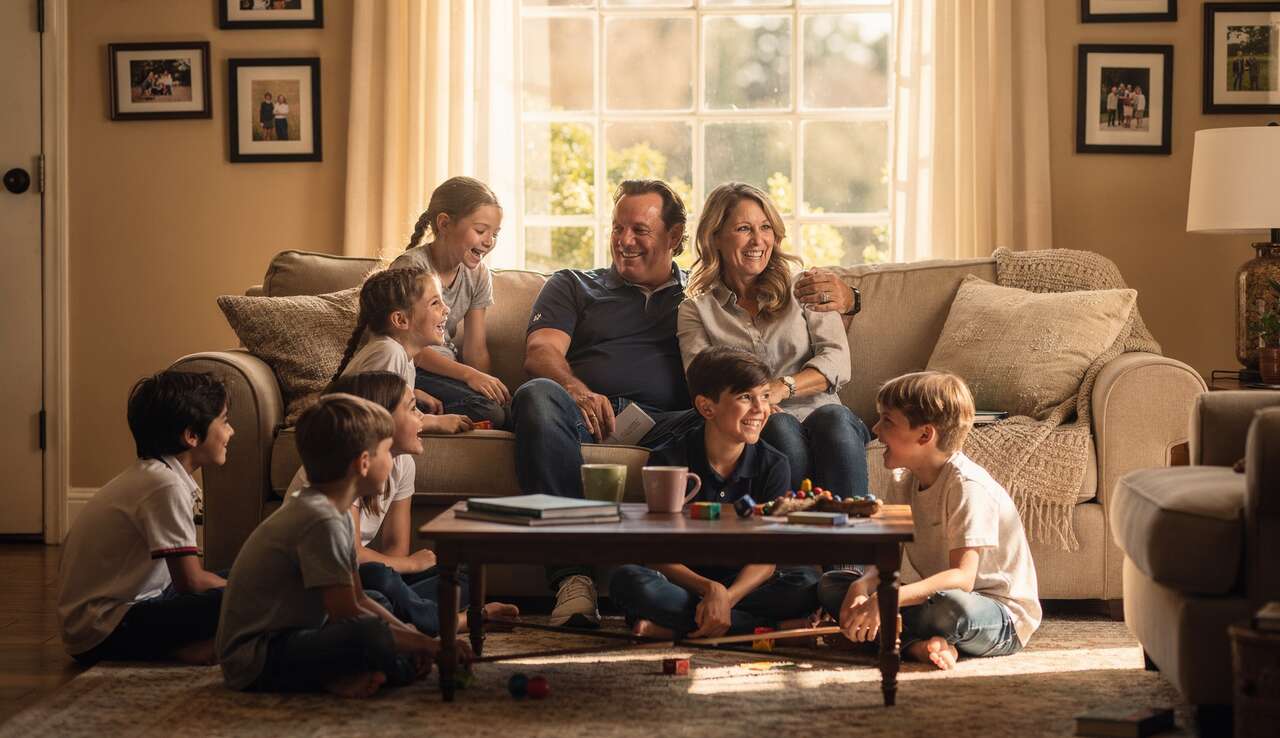 La famille et le soutien d'amy