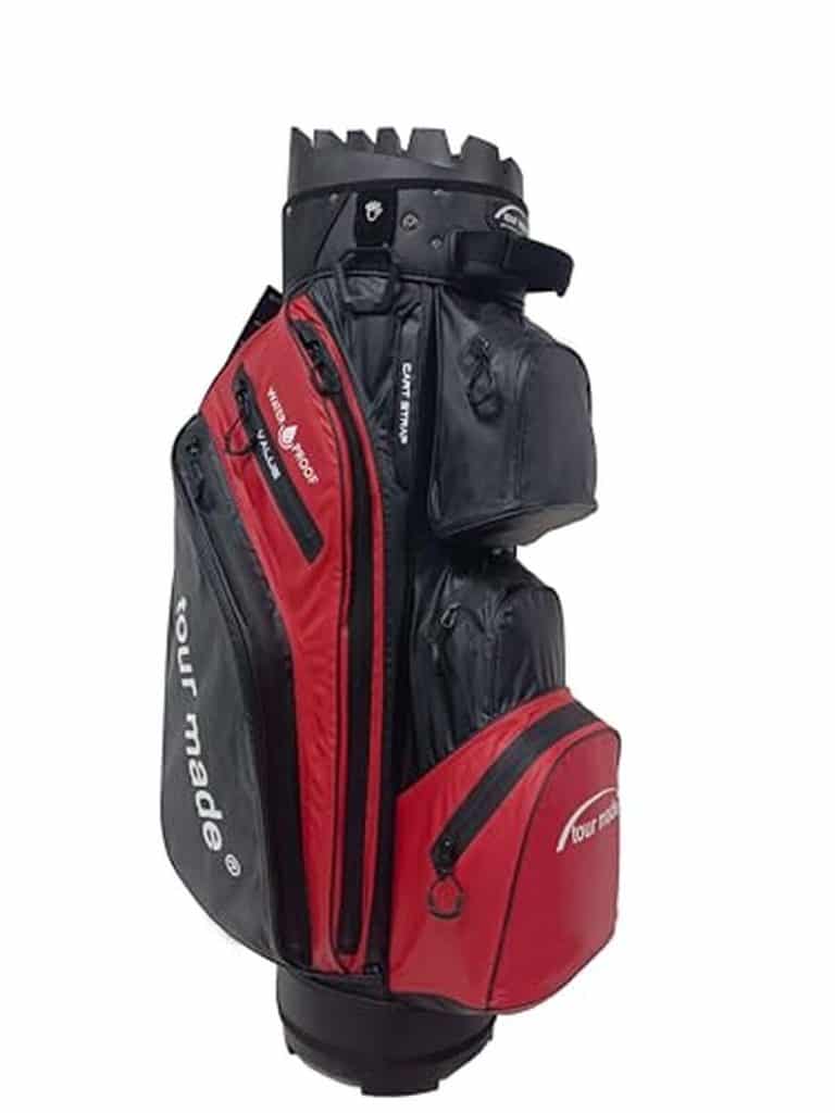 Test : sac de golf Tour Made WB-Black-Red imperméable et pratique