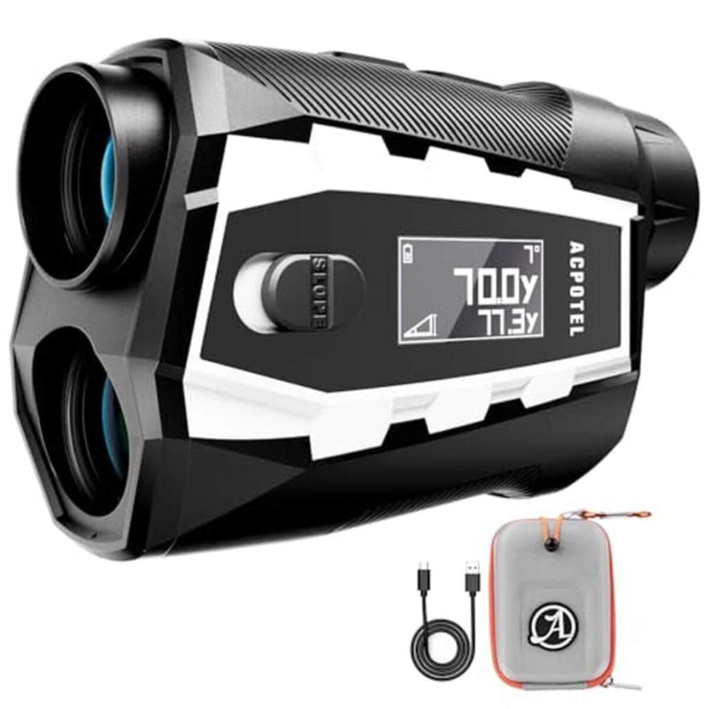 Test du télémètre de golf Acpotel avec écran LCD et commutateur de pente