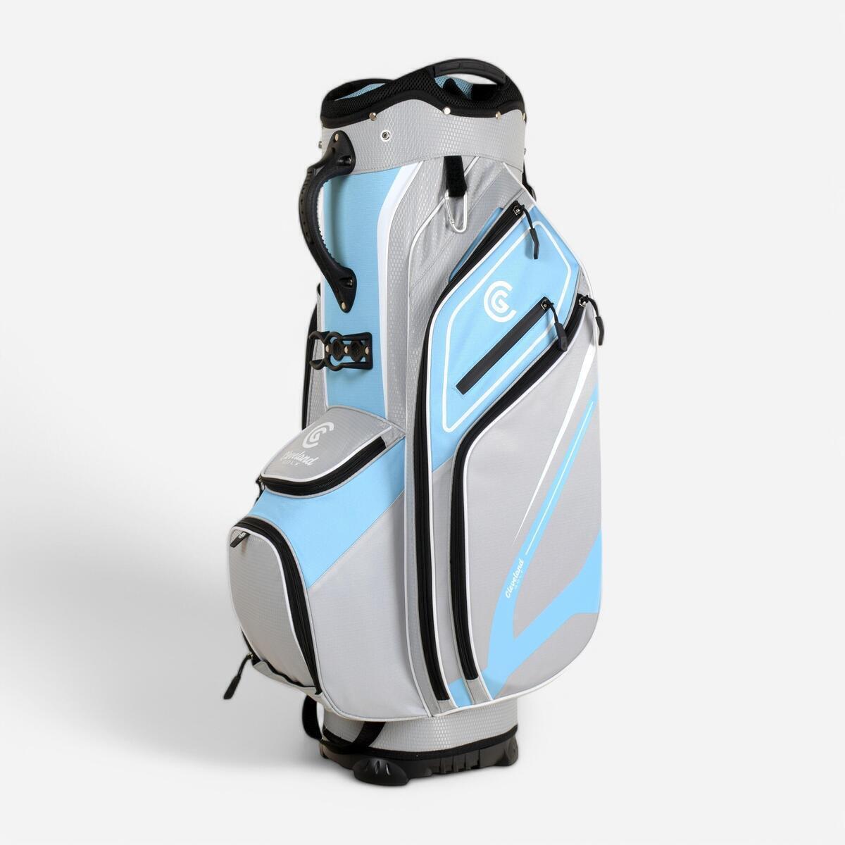 Test : sac golf chariot Cleveland cart Decathlon gris et bleu