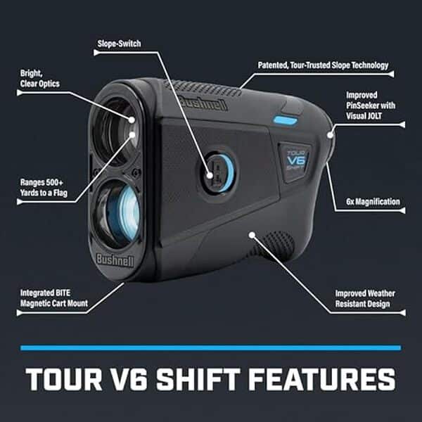 Découvrez notre test complet du télémètre Bushnell Golf Tour V6 Shift noir : précision, technologie shift et performances sur le parcours.