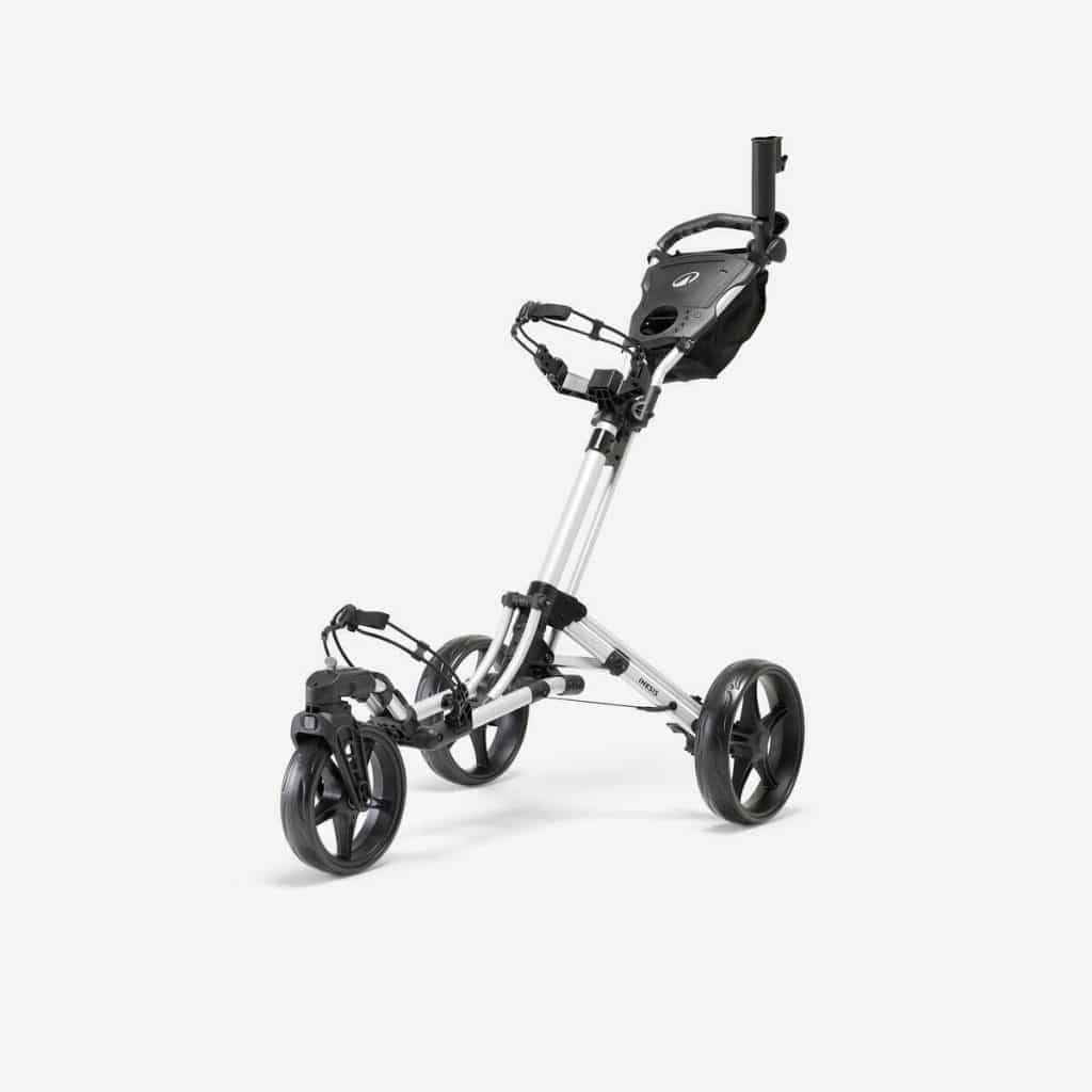 Test du chariot golf 3 roues Decathlon Inesis 900 360° gris