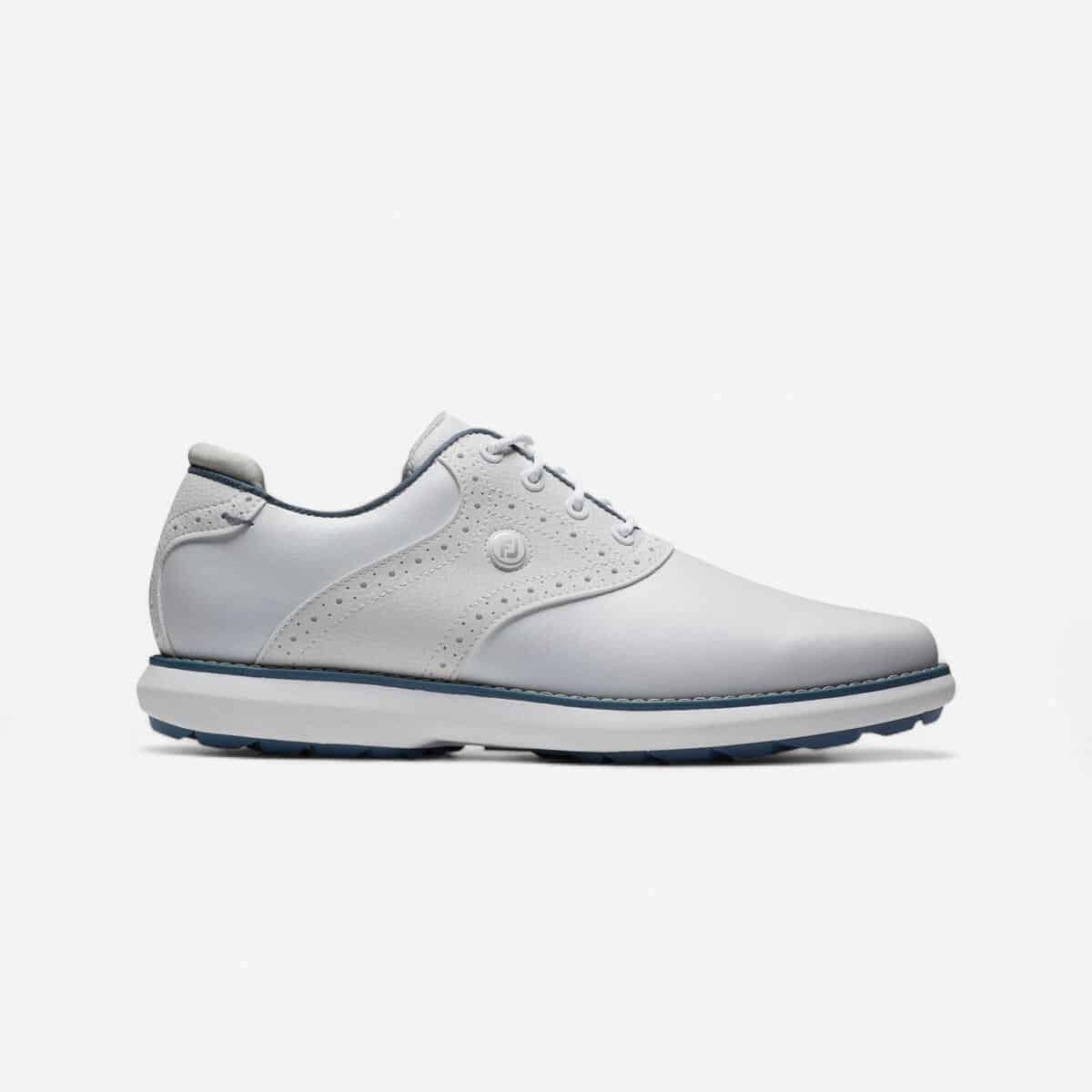 Test des chaussures golf femme Footjoy Tradition blanc chez Decathlon