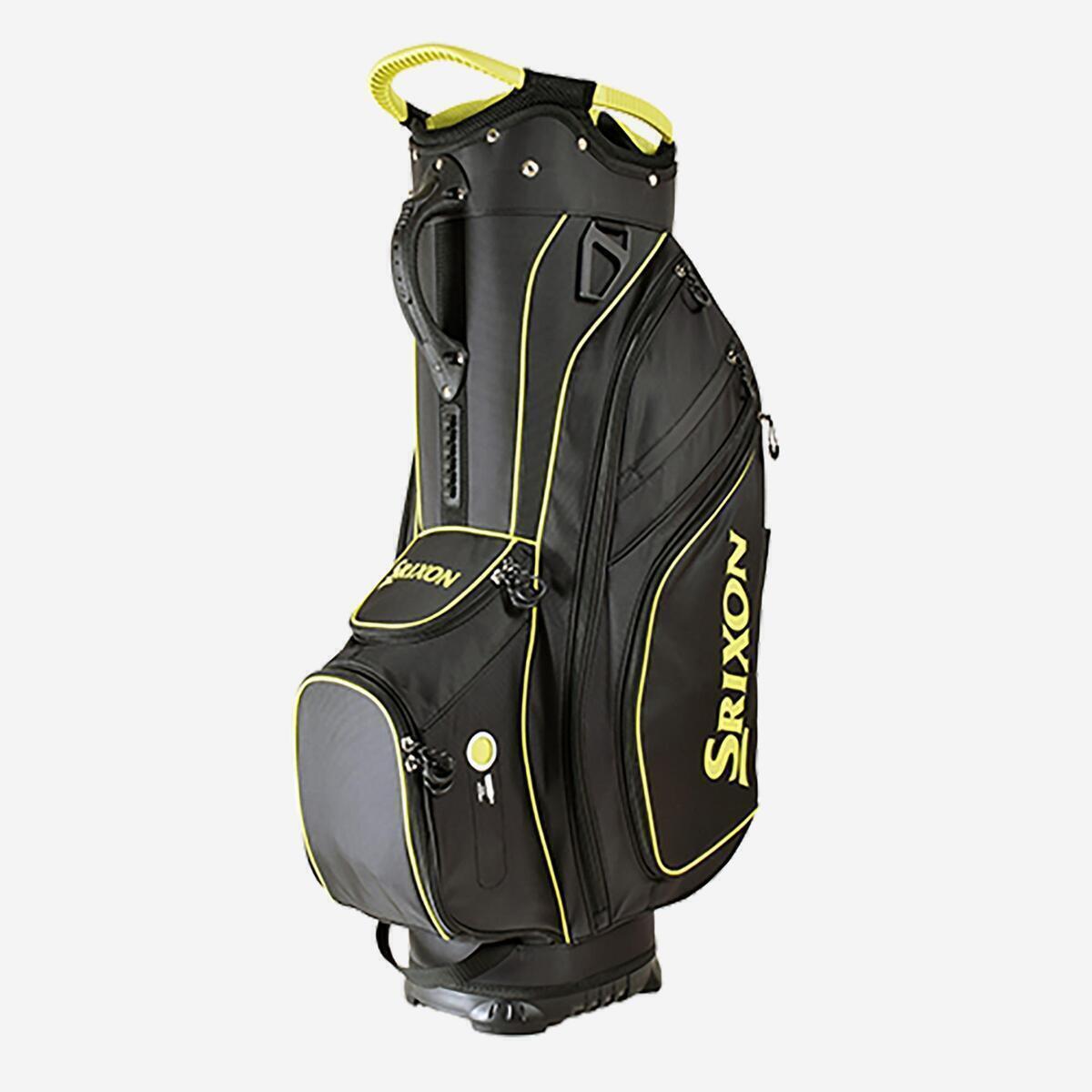 Test du sac golf chariot srixon noir lime Decathlon
