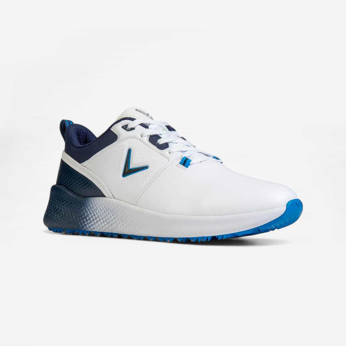 Test des chaussures de golf blanches Callaway Chev Star chez Decathlon