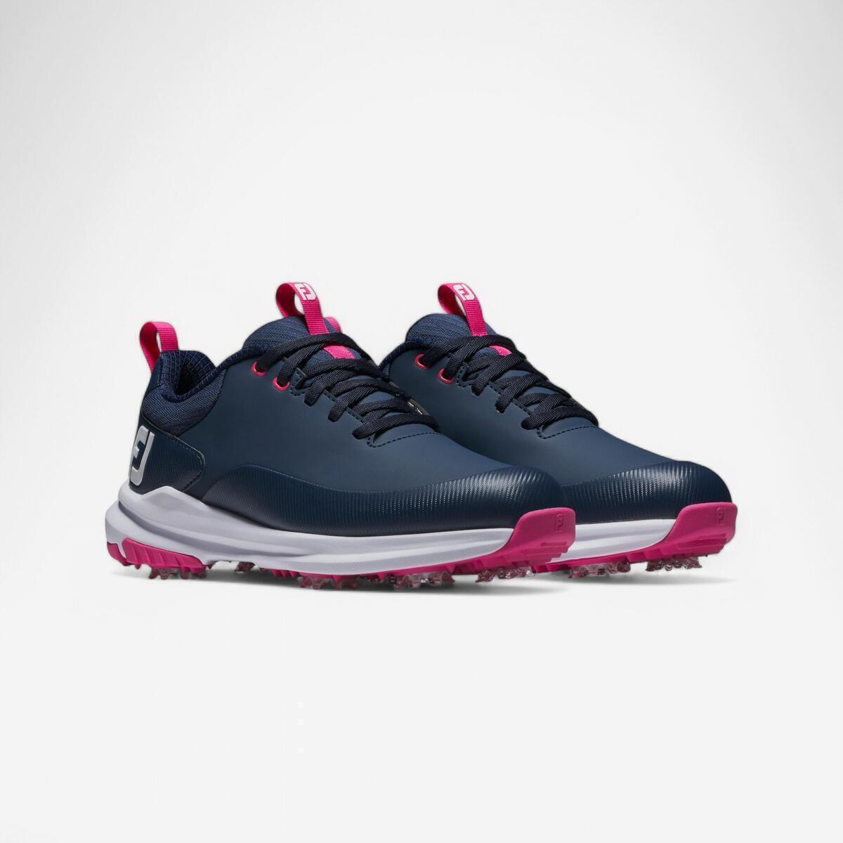 Test des chaussures de golf Footjoy Tour Rival femme bleu rose - Decathlon